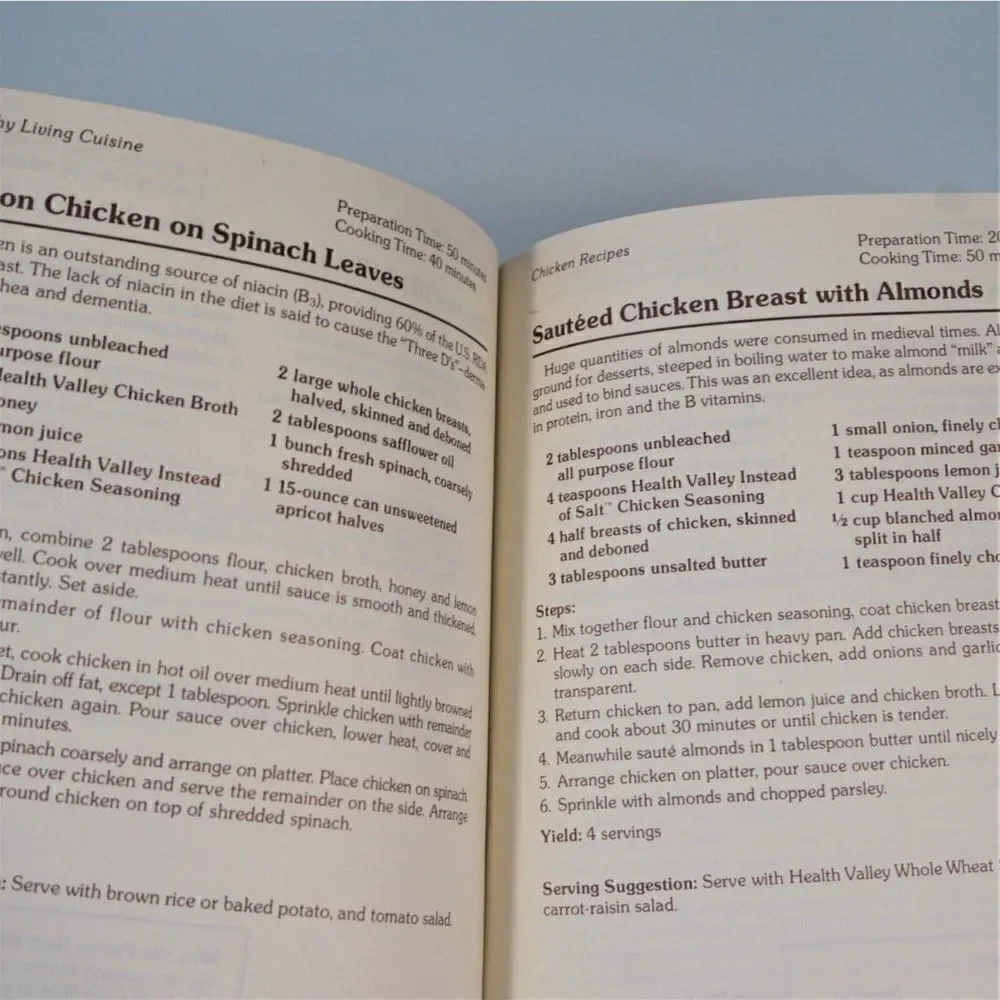 Healthy Living Cuisine by George Mateljan Vintage 1984 Paperback Recipes